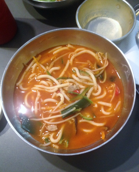 Spicy Udon soup